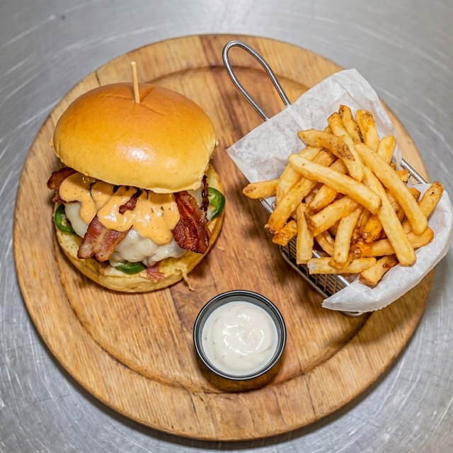 Fire Island Burger.