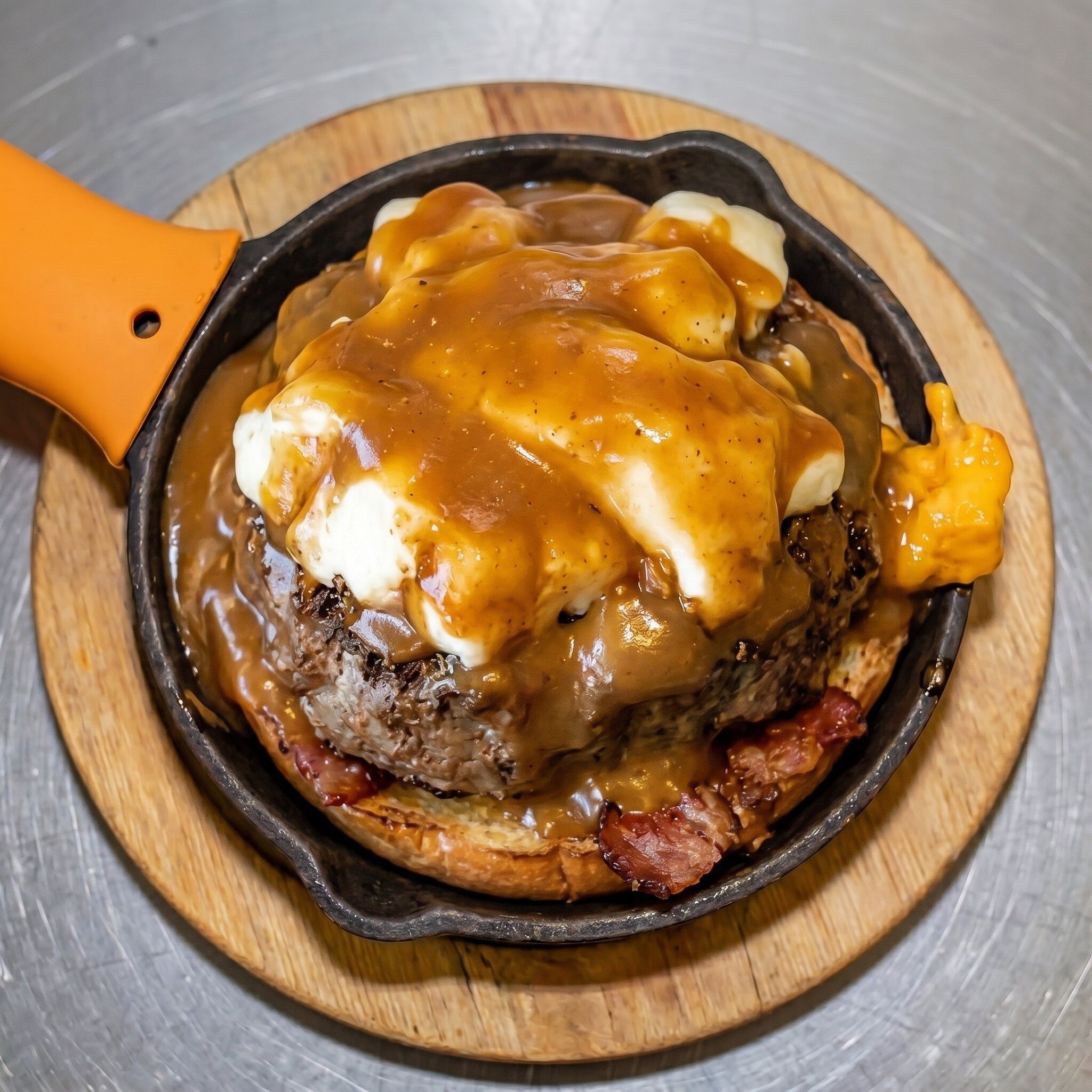 Drunken Goat Burger.