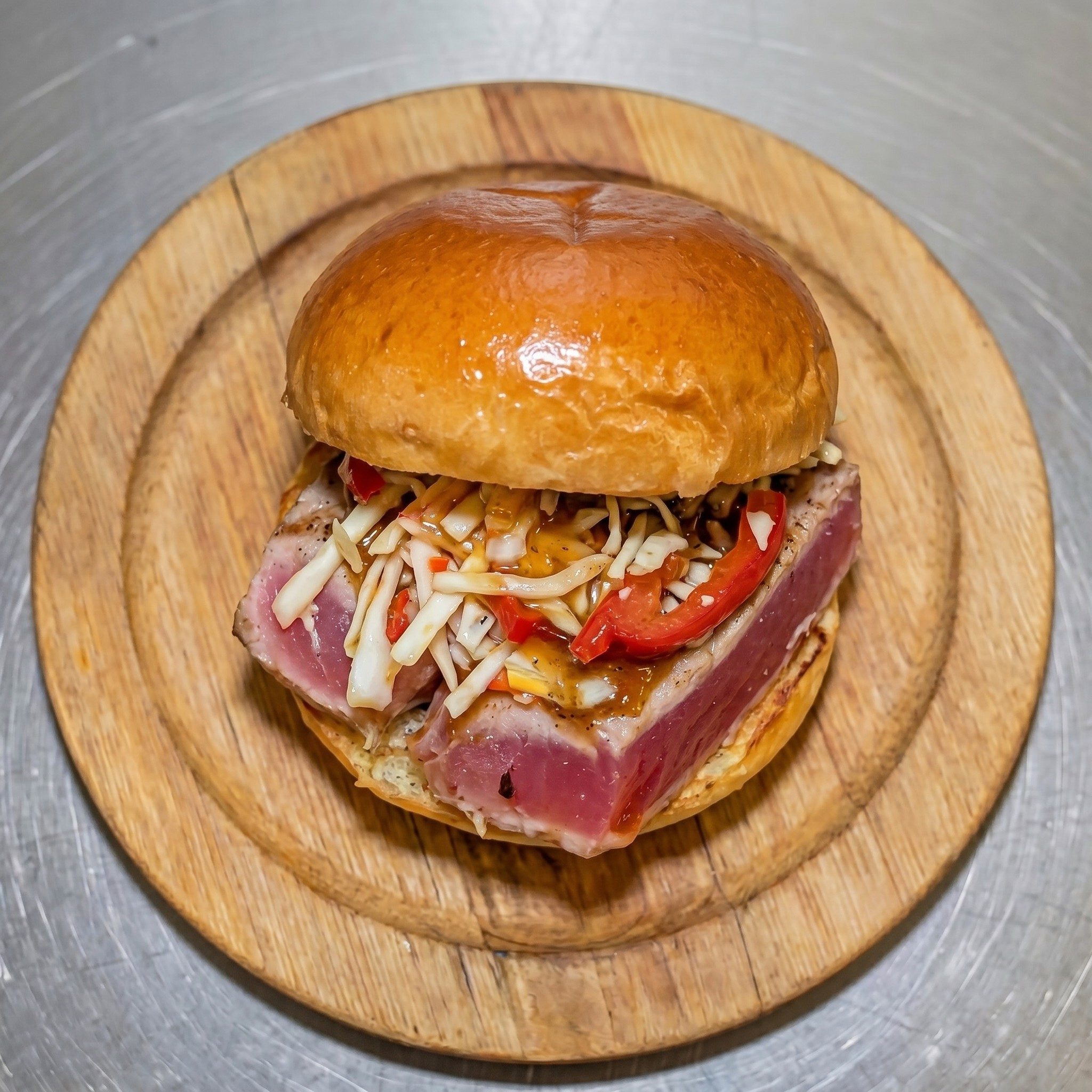 Ahi Tuna Burger.